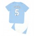 Manchester City John Stones #5 Dětské Oblečení Domácí Dres 2023-24 Krátkým Rukávem (+ trenýrky)